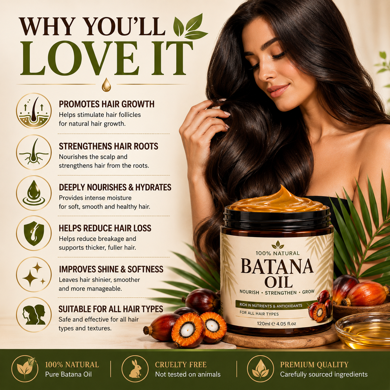 Pure Batana Oil — Thicker, Stronger, Healthier Hair