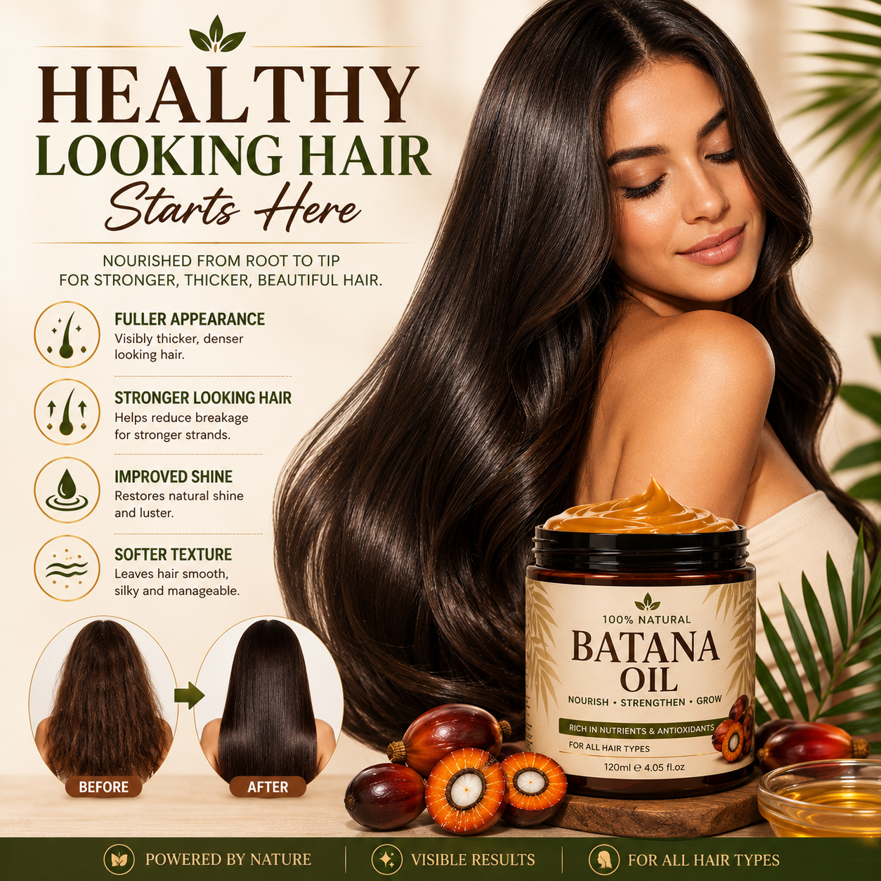 Pure Batana Oil — Thicker, Stronger, Healthier Hair
