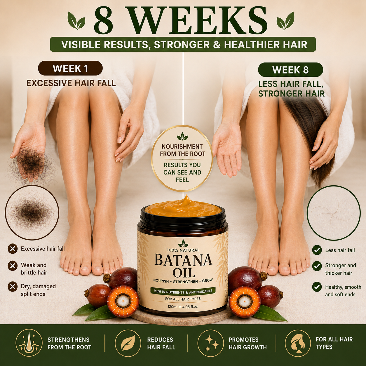 Pure Batana Oil — Thicker, Stronger, Healthier Hair