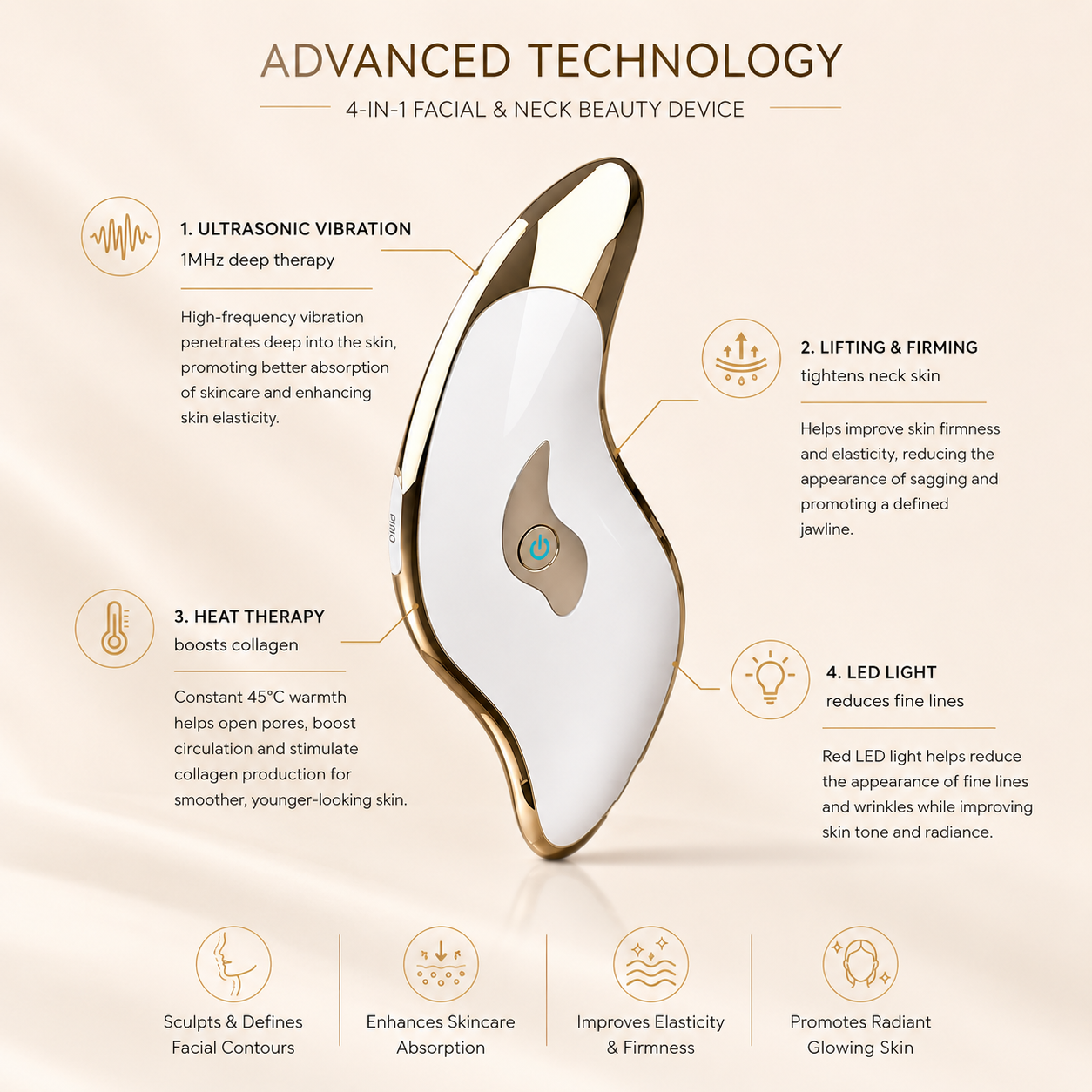 NeckLift Pro™ — 4-in-1 Neck & Jawline Tightening Beauty Device