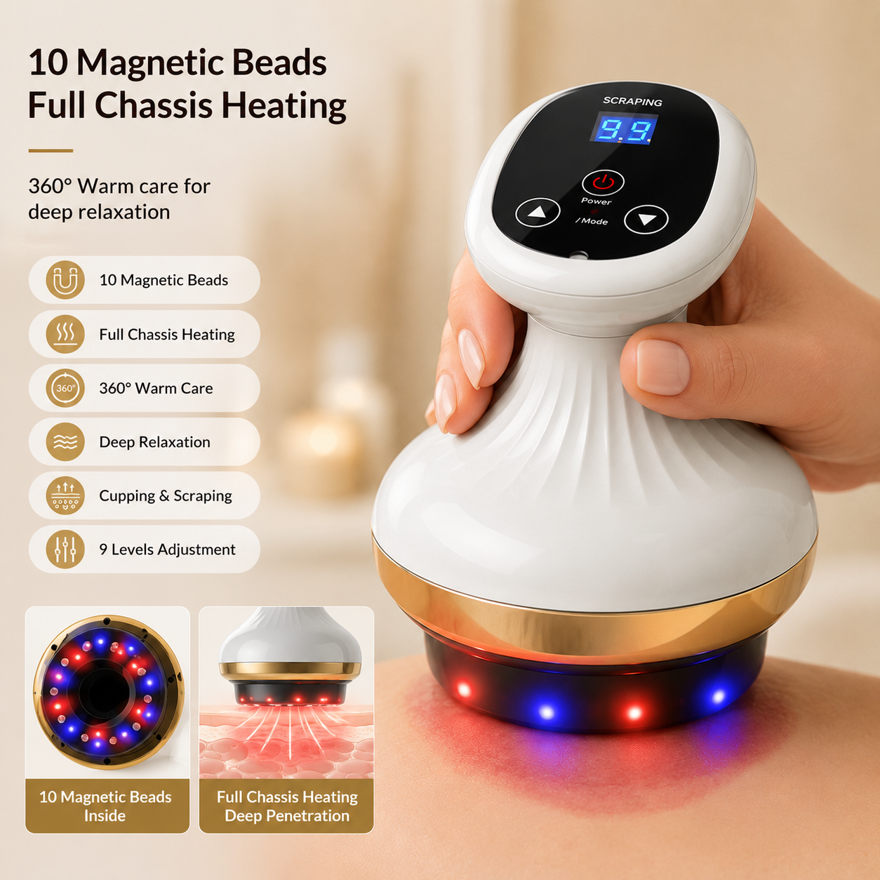 SculptGlow Pro™ — Electric Gua Sha Face & Body Sculpting Massager